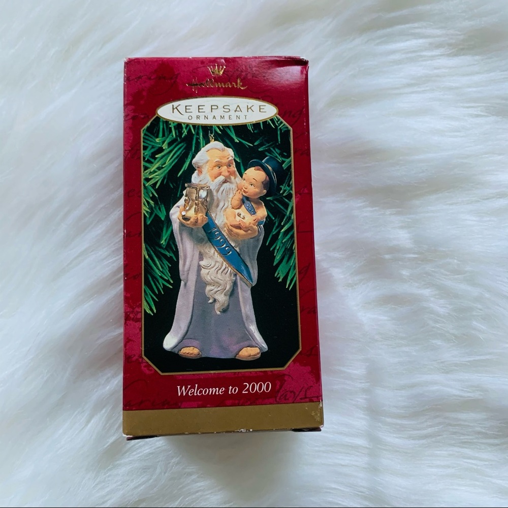 NWT 1999 Hallmark 2000 Father Time Ornament